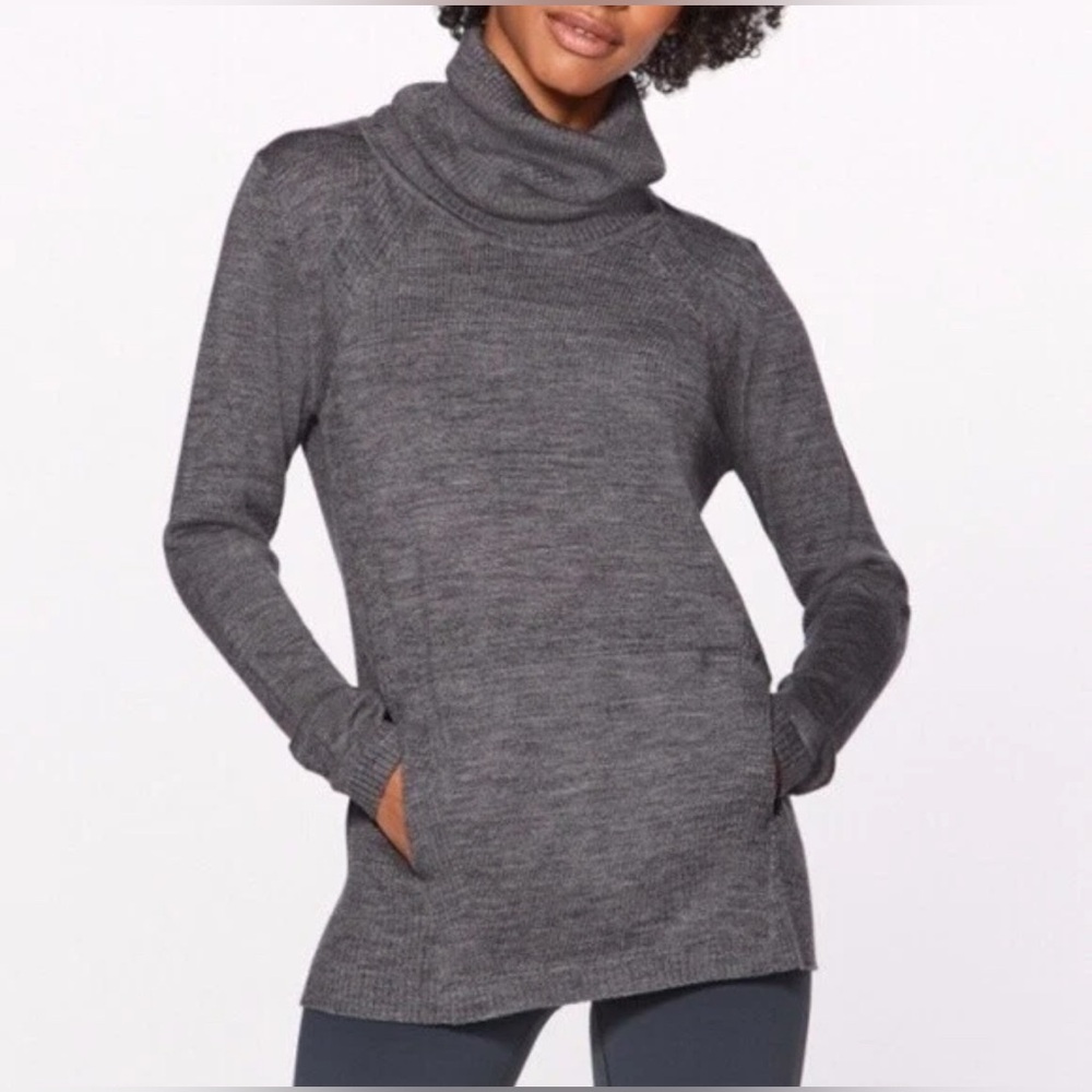 Lululemon Sweat And Savasana Merino Wool Sweater Yoga Activewear Athleisure Gym